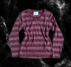 お兄系平成ギャルY2KボーダーロングTシャツ グランジarchive