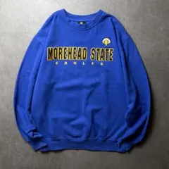 Colosseum カレッジ　モアヘッド大学　イーグル 刺繍　ストリート　青　L