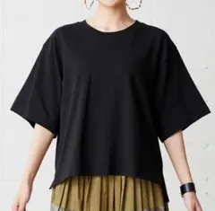 TRUSS オーバーTシャツ ブラック Mサイズ（OE1301）のサムネイル
