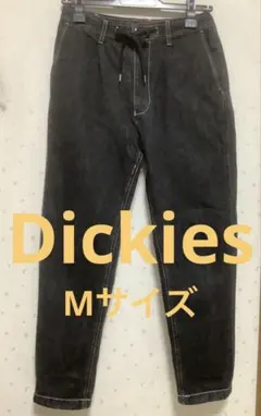 Dickies ディッキーズ　テーパードブラックデニム　後総ゴム