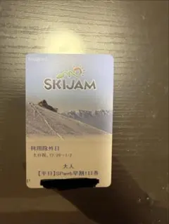 SKIJAM 大人用 1日券 早割　スキージャム勝山
