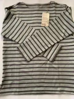無印良品　ボートネック長袖Tシャツ M サイズ