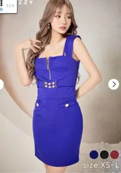 デイジーストア ブルータイトドレス S