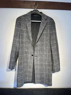 ZARA チェスターコート グレー L
