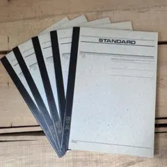 在庫ラスト【廃番レトロノート】スタンダード　5冊★ セミB5/罫線7㎜/30枚