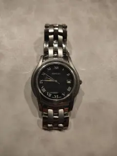 8-304【ジャンク】GUCCI 5500 クロノグラフ腕時計 - メルカリ