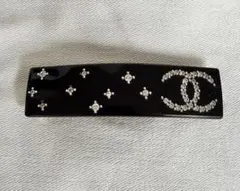 【正規品】CHANEL シャネル ココマーク バレッタ ブラック ラインストーンのサムネイル