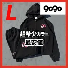 90 Logo Assort Zip Hoodie Pants ブラックピンク