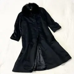 極美品✨ピエールバルマン SAGA FOX カシミヤ100% ロングコート