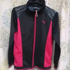 PUMA ジャージ 140サイズ 黒/ピンク