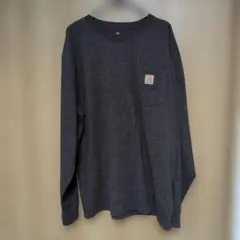 ぴ*ぴ様 送料無料Carhartt 長袖シャツ L グレー オリジナルフィット
