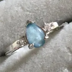 ブルーファイヤーオパール シルバーリング