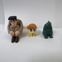 クレヨンしんちゃん ガチャガチャ フィギュア 3体セット まちぼうけ