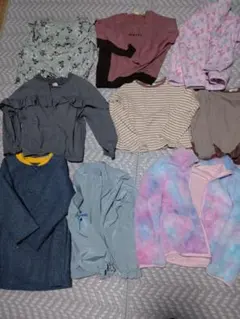 猫の顔プリントフリースジャケットセット