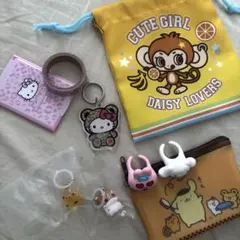 ハローキティ サンリオ リラックマ めじるし キャラクターグッズ5点セット 平成