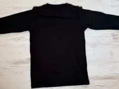 ブラック 長袖カットソー 160 ヒートテック