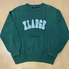 XLARGE ダークグリーン セーター L
