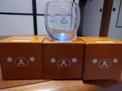 リラックマ 透明ガラスコップ ローソン　3個