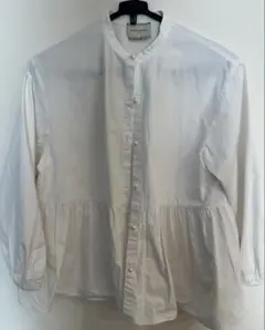 UNITED ARROWS フリル付きホワイトシャツ