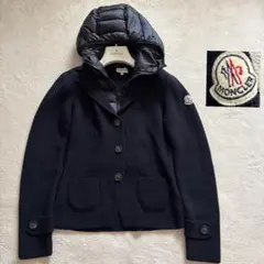 美品✨ モンクレール　ニットダウン カーディガン　XS モンナイ12