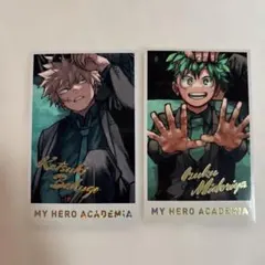 ヒロアカ展 原画展 メモリアルコレクション 箔押し レア 爆豪 緑谷出久