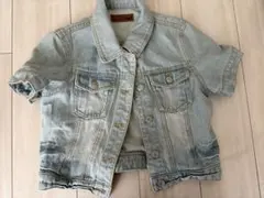 ライトブルーデニムショートジャケットM♡