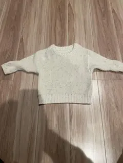 ホワイトニットセーター 80cm