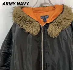 N-6037 ARMYNAVY フライトジャケット　ボンバージャケットMA-1L