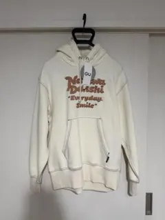 なにわ男子 GUコラボ ヘビーウェイトスウェットプルパーカ アイボリー S