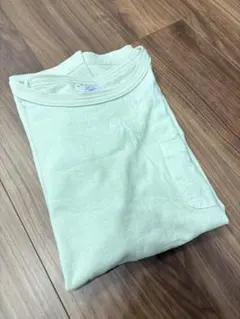 T1011 (チャンピオン) ポケットTシャツ／米国製／M／薄緑（ピスタチオ）