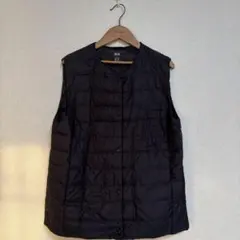 美品 UNIQLO ウルトラライトダウンダウンベスト XL ブラック
