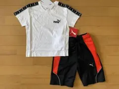 新品未使用 110 プーマ 半袖Tシャツ・ジャージハーフパンツ 快適 速乾 上下のサムネイル
