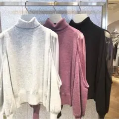 スナイデル　コールドショルダーニット