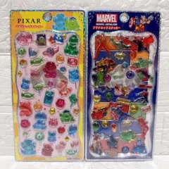 【正規品✨】ピクサー MARVEL アベンジャーズ プチドロップステッカー
