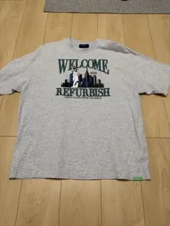 WELCOME N.Y.C. プリントTシャツ グレー