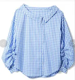 REDYAZEL トップス チェックシャツ 2way ワンショルダー ブラウス