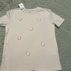 H&M 蝶の刺繍 Tシャツ US 8/10 134センチ