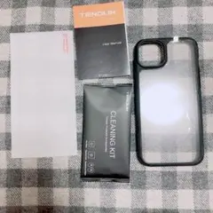 フィルム付iPhone14Plus ケース 6.7インチ　薄型 黄変防止 耐衝撃