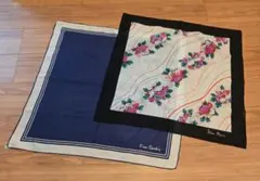 Pierre Cardin スカーフ&NINA RICCI 花柄大判ハンカチ