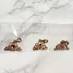 ディズニープリンセス シークレットチャーム ティアラ　3点セット