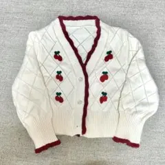 レトロニット チェリーニット 赤 moreselflove