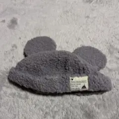 ディズニー ボアキャップ ミッキー グレー