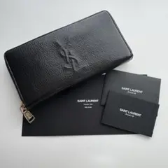 DOLCE＆GABBANA レザー ブラック ラウンドジップ 長財布 A14 - メルカリ