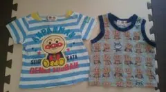 アンパンマン Tシャツ タンクトップ 2枚 80