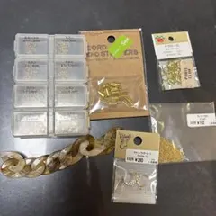 手芸素材セット 金具 ビーズ チェーン