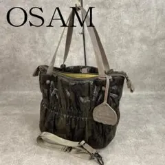 【美品】 OSAM オサム ヘビ柄 日本製 ２ウェイトートバッグ