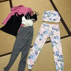 ヨガウェアセット（花柄レギンス・タンクトップ）福袋