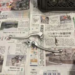 送料無料】純正 カブ ハンドル スイッチ ウインカー付き シルバー 丸目 