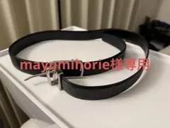 COACH シグネチャー柄 レザーベルト