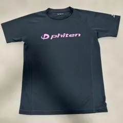 phiten スポーツTシャツ ブラック ピンクロゴ Sサイズのサムネイル
